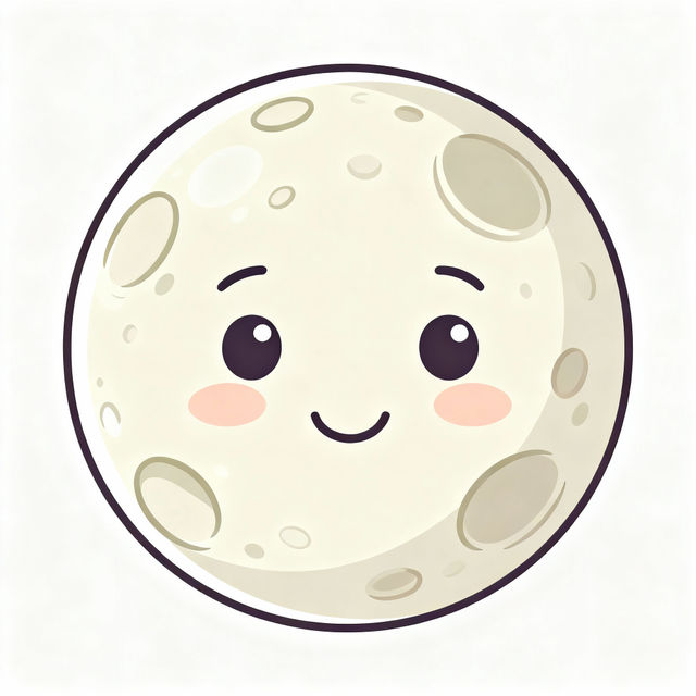 Clip Art Moon - AI Generated gallery
