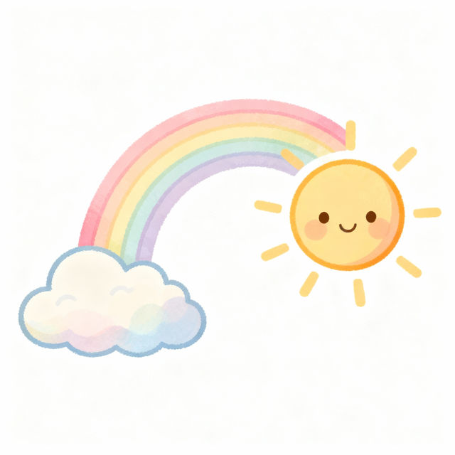 Easy Rainbow Drawing - Made With AI gallery