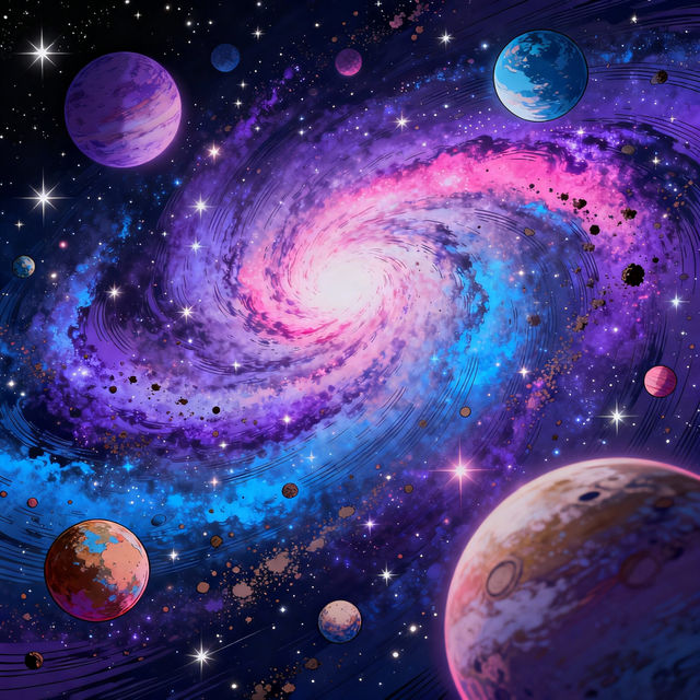 Galaxy Drawings - Made With AI gallery