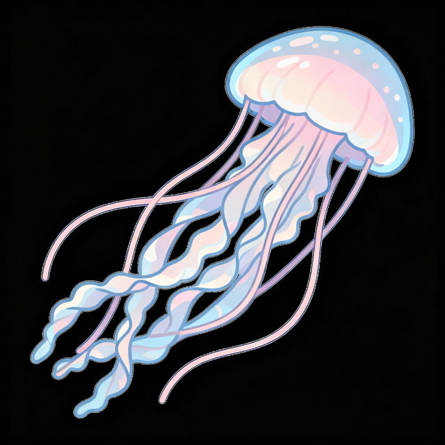 Easy Jellyfish Drawing gallery