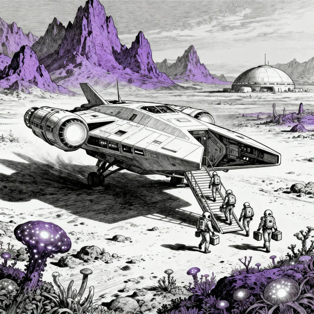 Colonization Drawings - AI Generated gallery