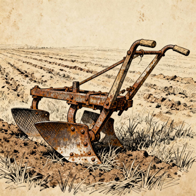 Steel Plow Drawings - AI Generated Art gallery