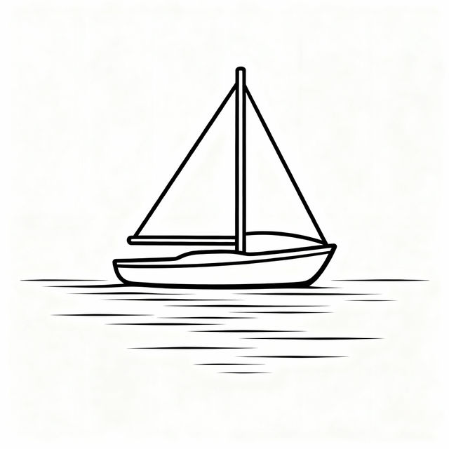 Easy Boat Drawings gallery