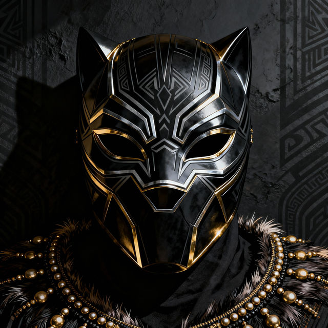 Black Panther Mask Drawing gallery