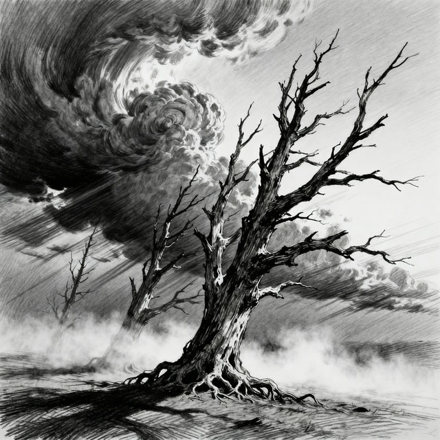 Dead Trees Drawing gallery