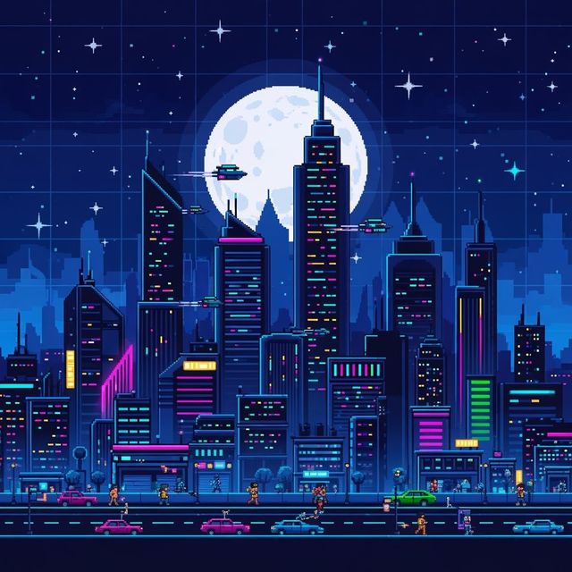 Generate Stunning Pixel Art Wallpapers gallery