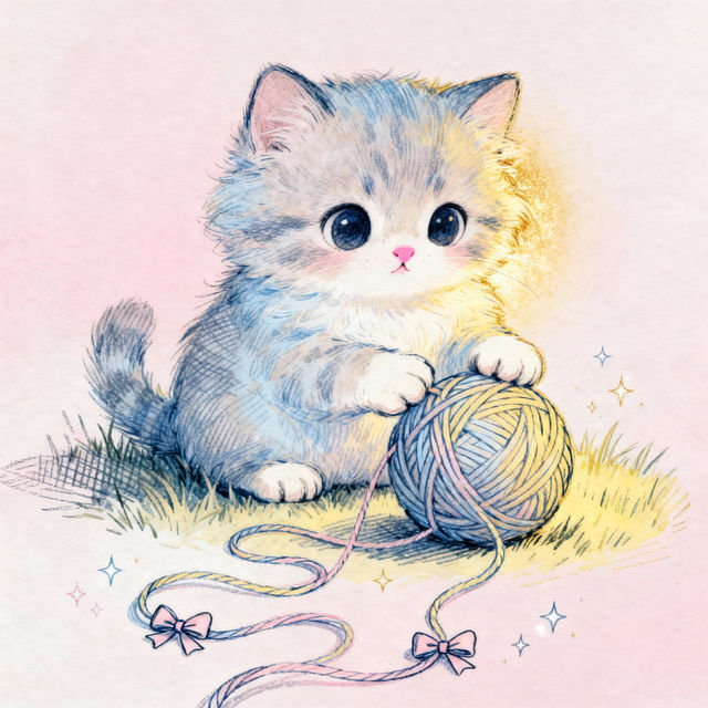Drawing Cute Cat Art gallery