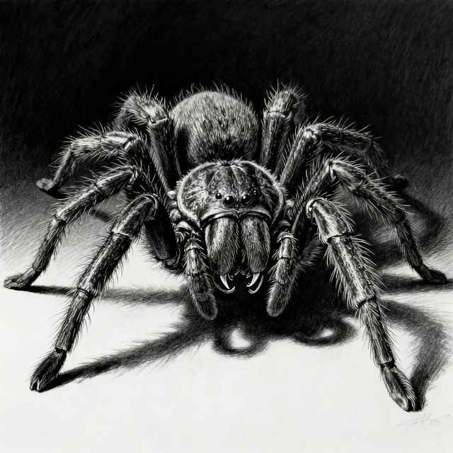 Realistic Spider Drawings gallery
