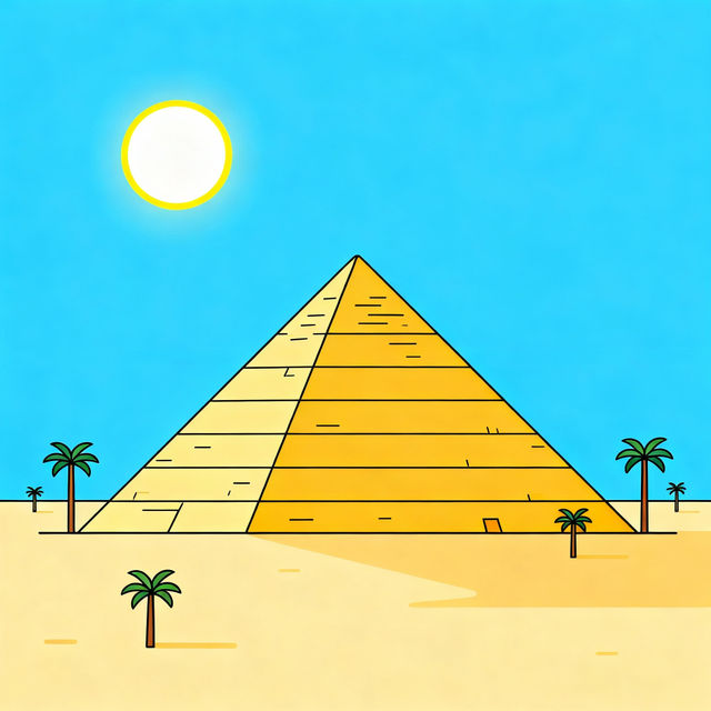 Easy Pyramid Drawing gallery