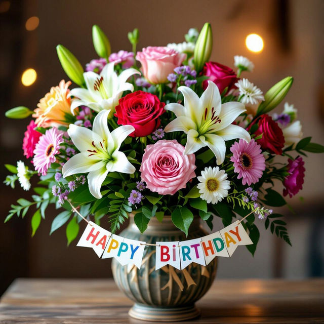 Birthday Flower Images - Made With AI gallery