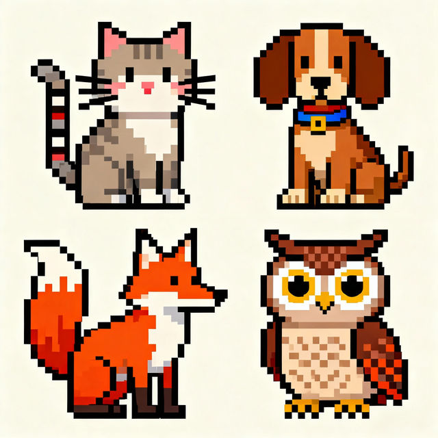Pixel Art Animals gallery