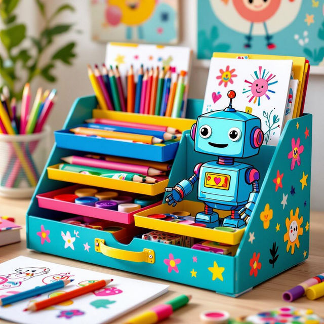 Art Organizer For Kids - Made With AI gallery