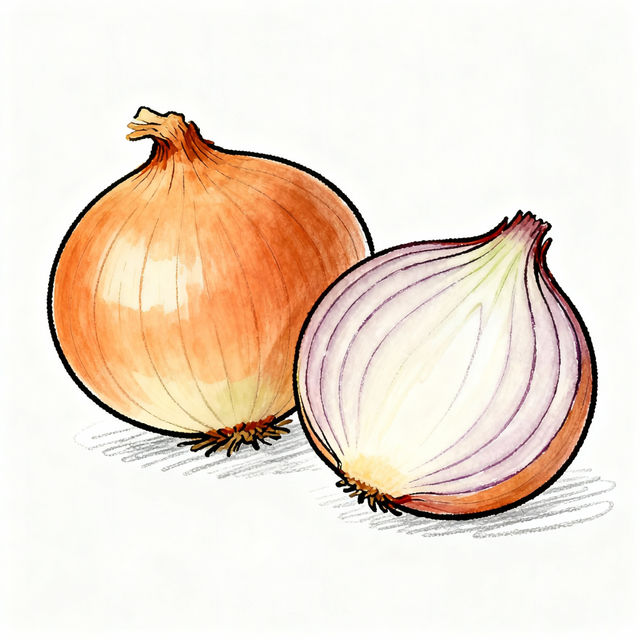 Easy Onion Drawings - Made With AI gallery