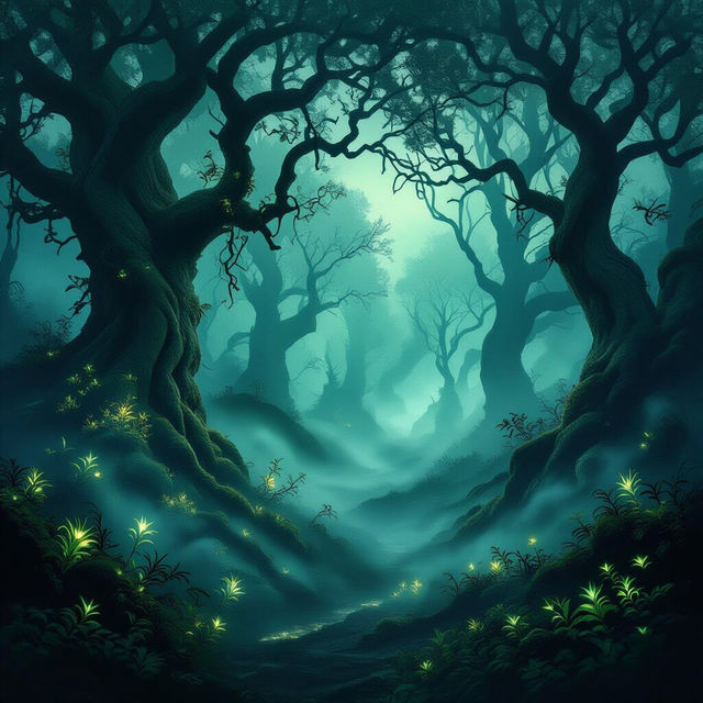 Dark Green Forest Wallpapers gallery