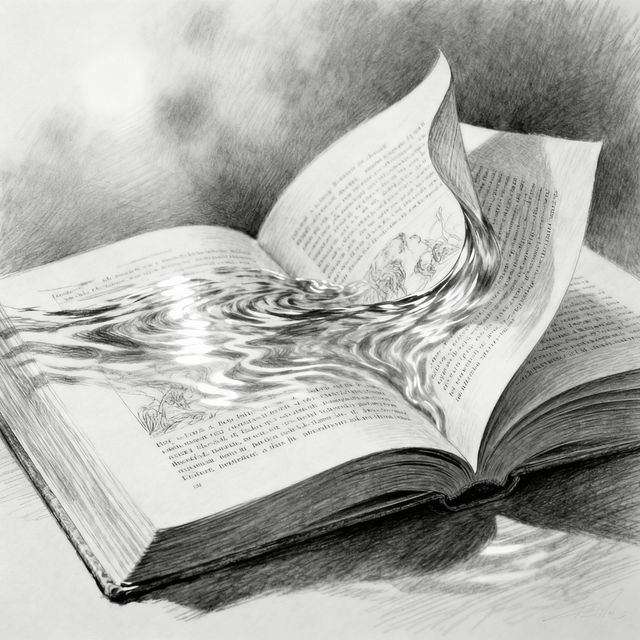 A Drawing Of A Book - AI Art gallery