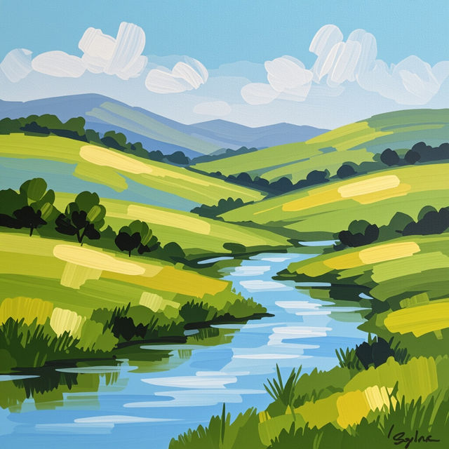 Easy To Paint Pictures - AI Generated gallery