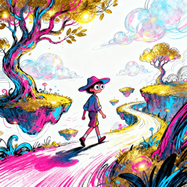 AI Drawing Walking Art gallery