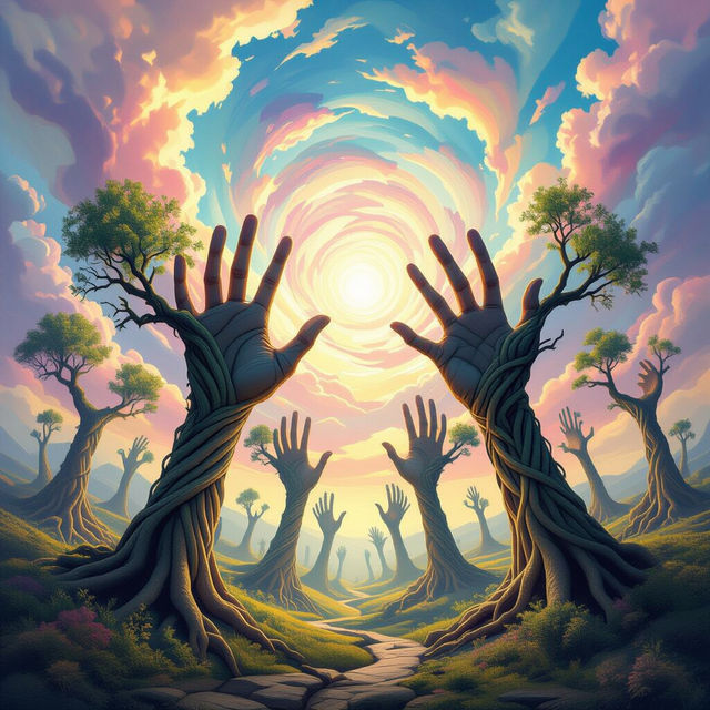 Fingers Drawing Art - Created with AI gallery