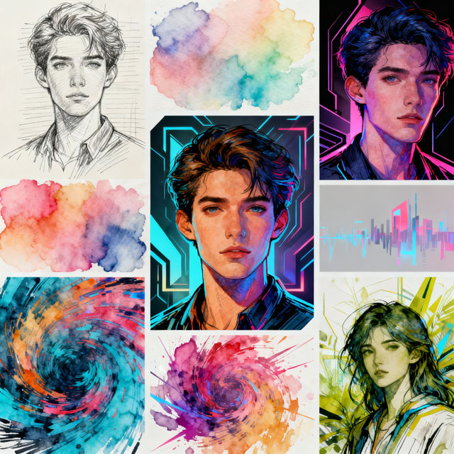 AI Drawing Style Images gallery