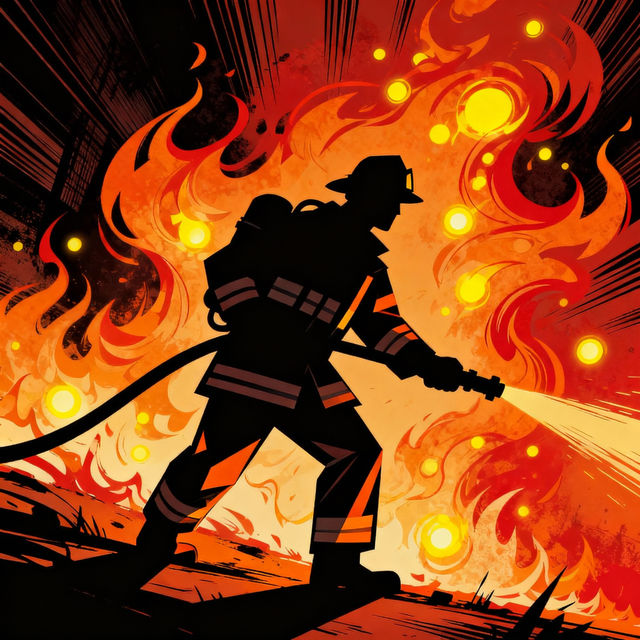 Firefighter Drawings - AI Generated gallery