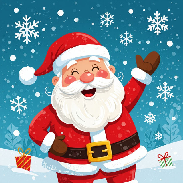 Santa Cartoon Images - Made With AI gallery