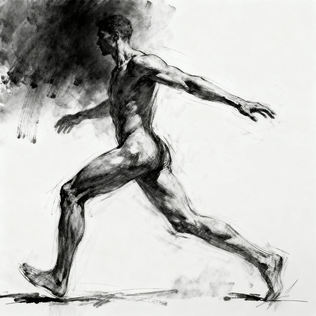 Sketch Of A Body - AI Art gallery