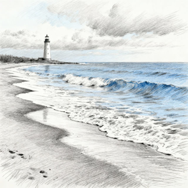 Coast Drawings - AI Generated Art gallery