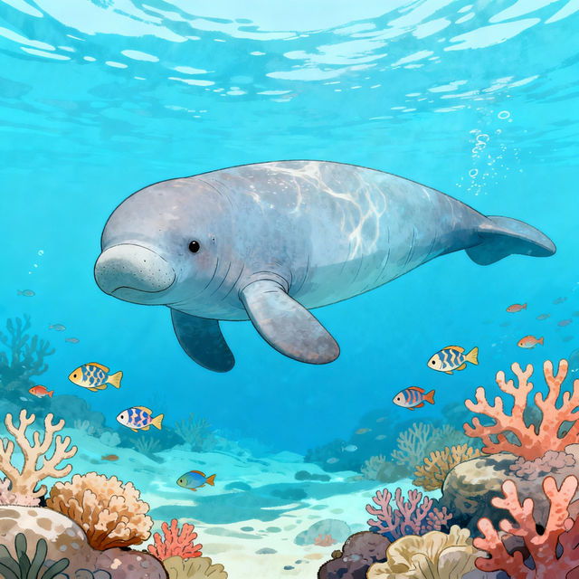 Dugong Drawings - Created with AI gallery