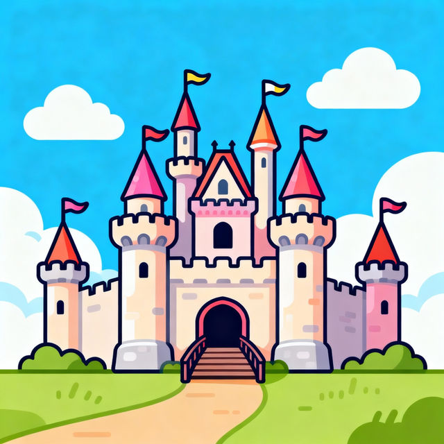 Cartoon Castle Drawings - Made With AI gallery