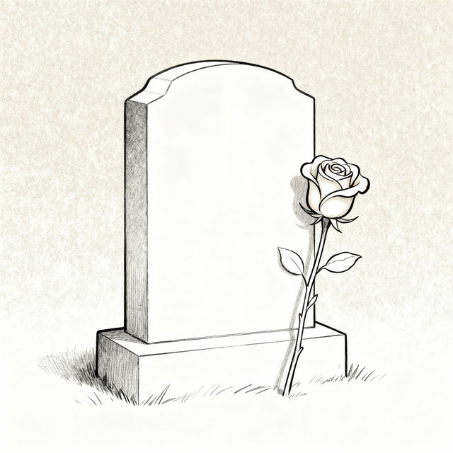 Gravestone Drawing Easy gallery