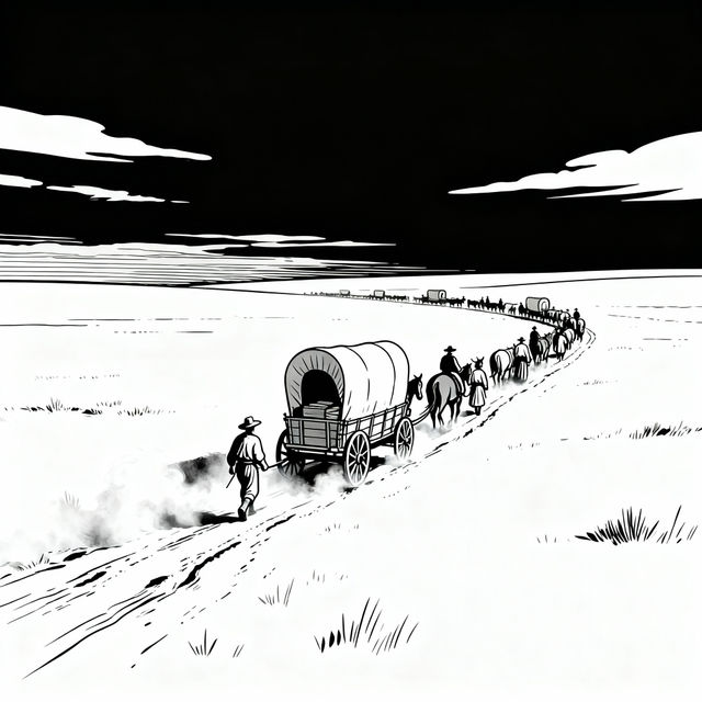 Westward Expansion Drawings - Easy AI Art gallery