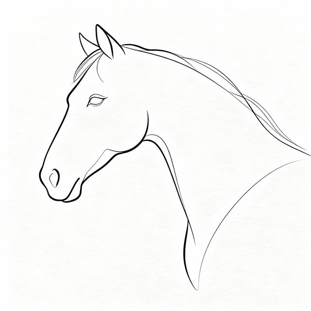 Easy Horse Drawings gallery