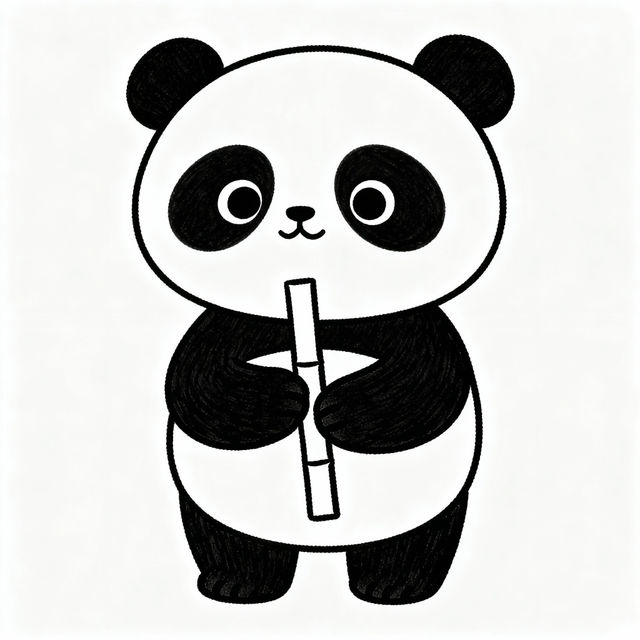 Easy Panda Drawings gallery