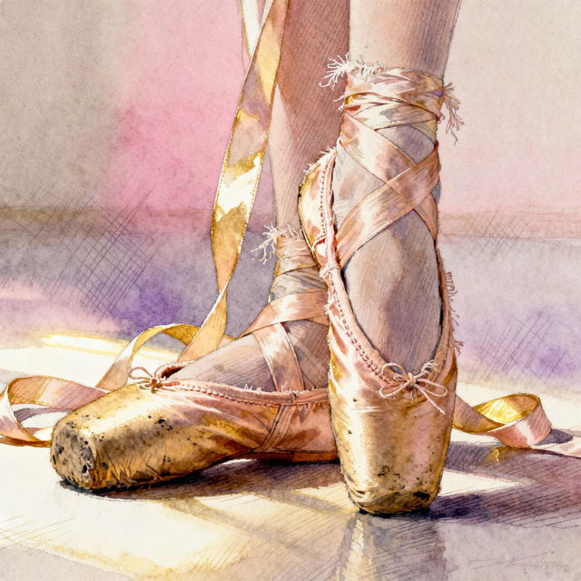 Pointe Shoes Drawings gallery