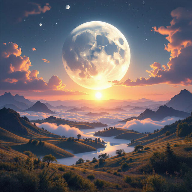 Sun and Moon Pictures - AI Generated Art gallery