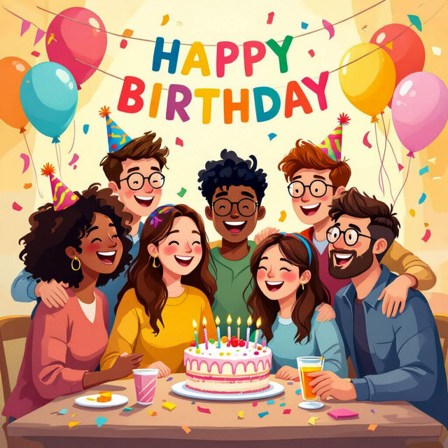 Birthday Friend Images - Made With AI gallery