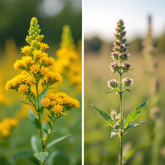 Goldenrod vs Ragweed Images gallery