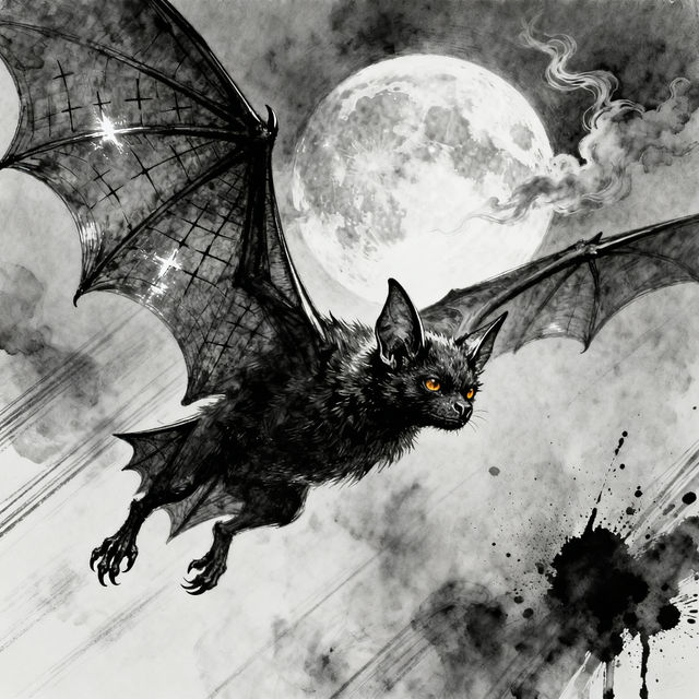 Bat Drawings - AI Generated Art gallery