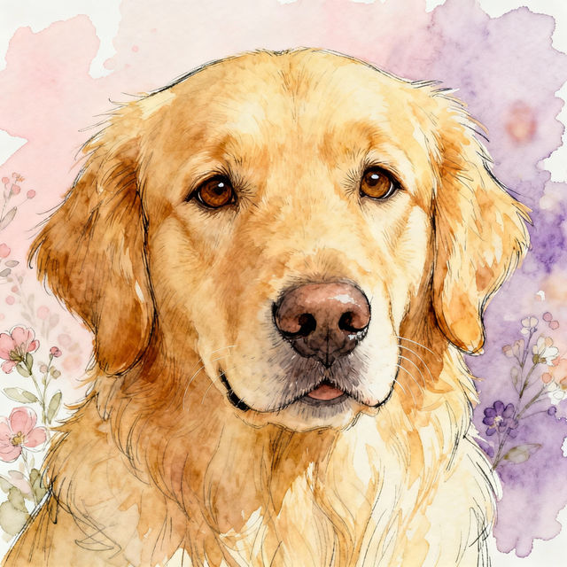 Dog Face Drawings - Made With AI gallery