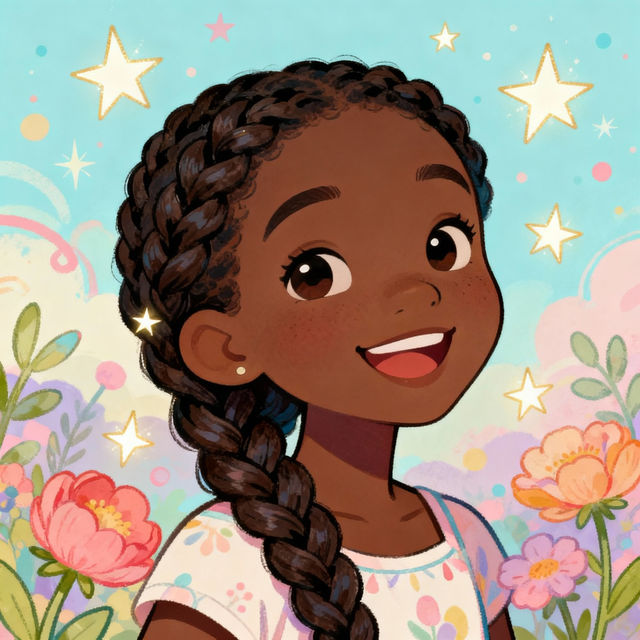 Cute Black Girl Drawings - Created with AI gallery
