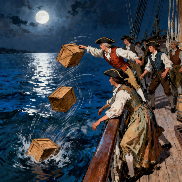 The Boston Tea Party Drawing gallery