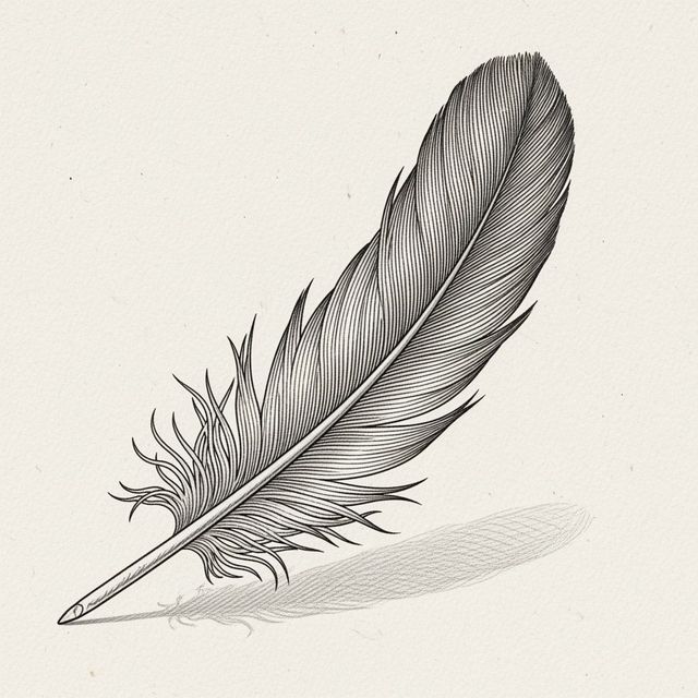 Feather Drawing Inspiration Gallery gallery