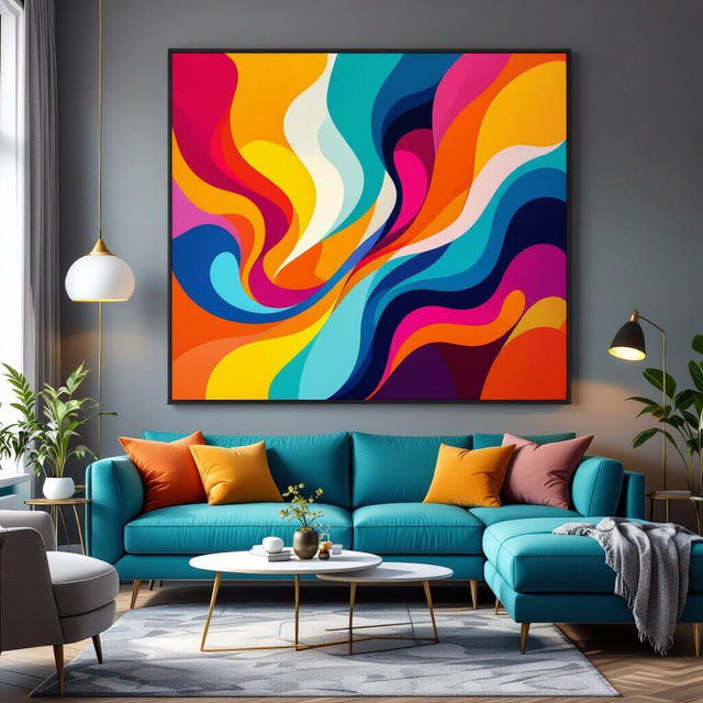 Abstract Art for Living Room gallery