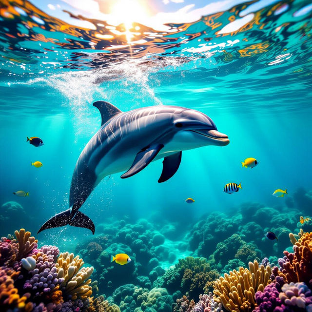 Dolphin Pictures - Made With AI gallery