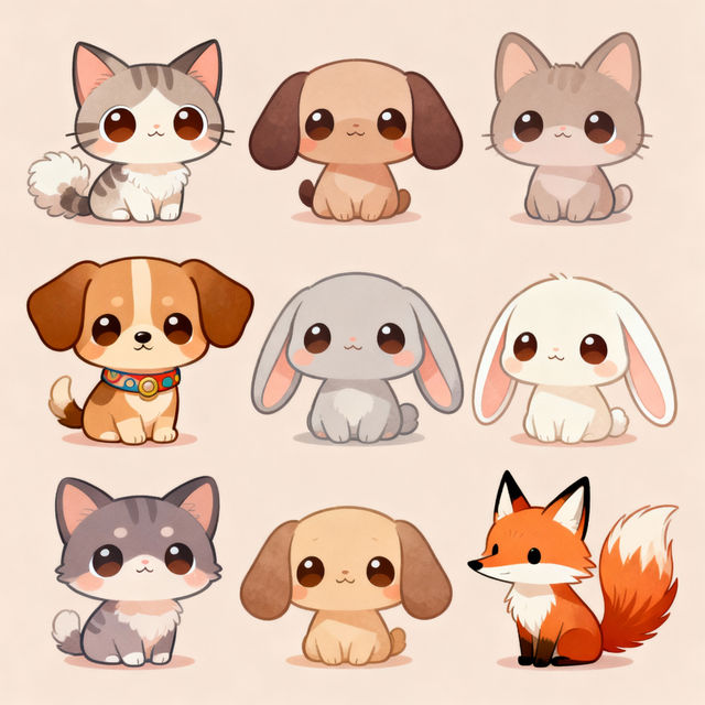 Chibi Animal Drawings gallery