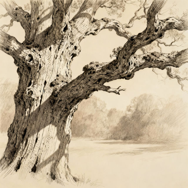 Realistic Tree Drawings gallery