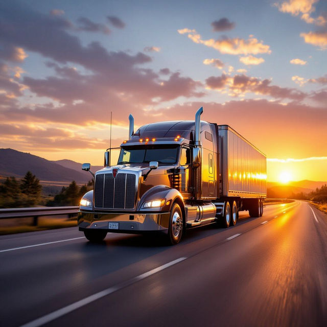 Semi Truck Pictures - AI Generated gallery