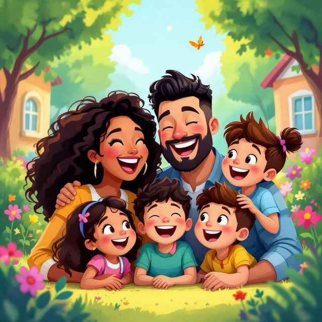 Cartoon Family Pictures - AI Generated gallery