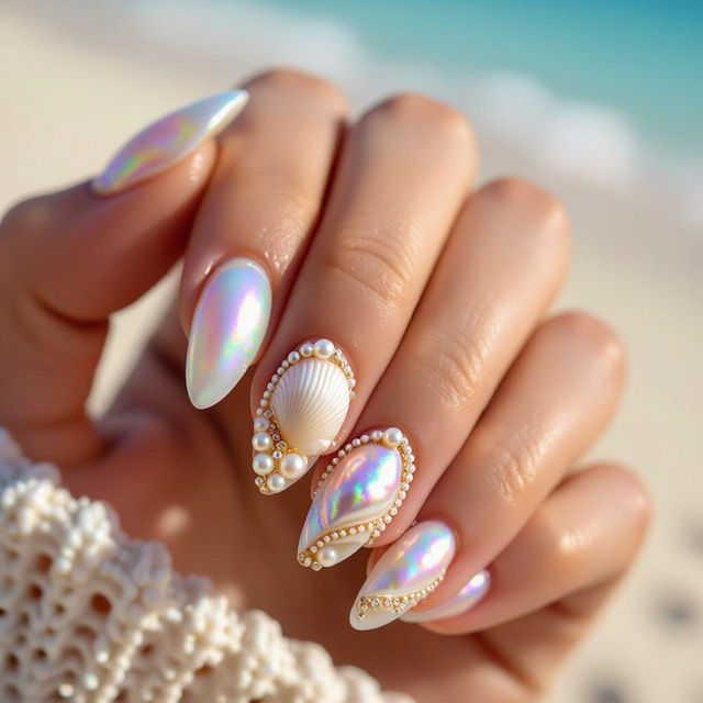 Seashell Nail Art gallery