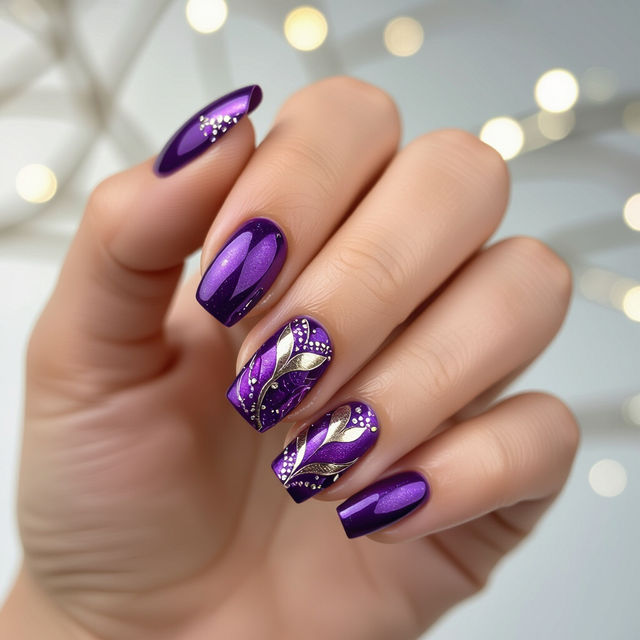 Purple Nail Art Ideas gallery